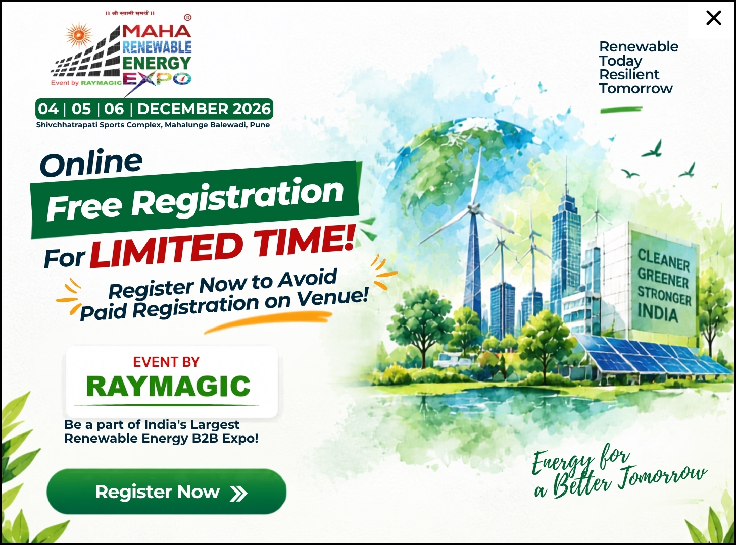 Maha Renewable Energy Expo Registration